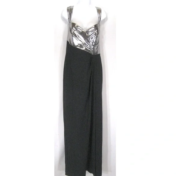 Marchesa | Dresses | Marchesa Notte Womens Black Silver Fashion Dress |  Poshmark